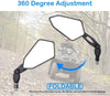 ATV Quad Motorcycle 10mm Black Arrow Rear View Mirrors