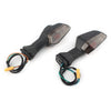 Kawasaki Ninja Pair Black Lens Motorcycle Rear Turn Signal Lights (2013-2018)