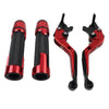 Kawasaki ZX1400 Red Extendable Brake Clutch Levers & Handlebar Grips (2006-2023)