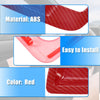 Dodge 1 Set Carbon Fiber Pattern Red Inner Door Handle Bowl Cover Trim