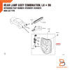 Mitsubishi Triton L200 MR LH RH Tail Lamp Rear Light (2019-2023)