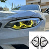 BMW F22 / F23 / F87 2 x Yellow Angel Eyes DRL LED Headlights (2014–2020)