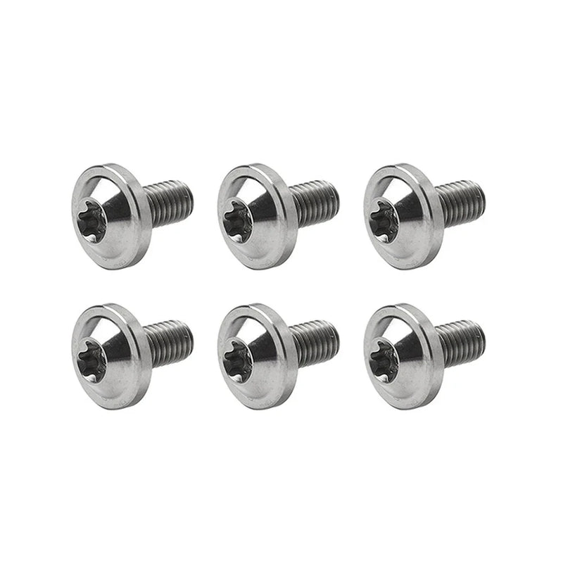 Bike Motorcycle 6pcs M6x30mm Titanium Alloy Torx Head Bolts