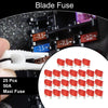 Car Boat Truck RV Motorcycle 25 Pcs Maxi Fuse 50A Blade Fuse