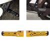 Motorcycle Bicycle 8mm Gold Universal Folding Footpegs