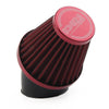 Motorcycle - Rubber Bend Inlet, Stainless Steel Mesh 48mm Air Intake Filter Cleaner