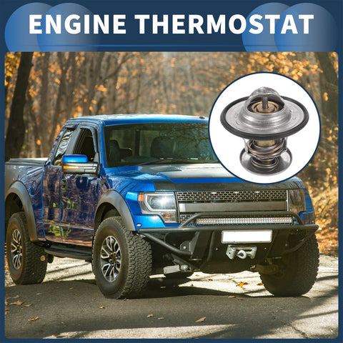 Ford F-150 6.2L 2011-2014 (2 x) Silver Tone Engine Coolant Thermostat
