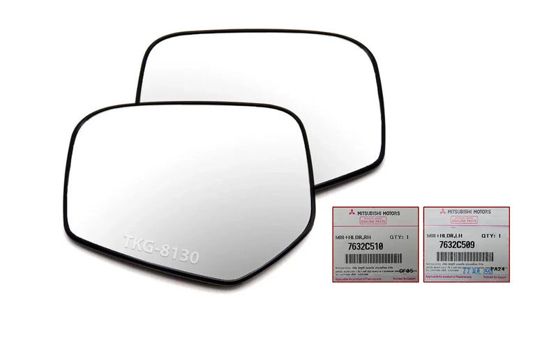 Mitsubishi L200 Triton 2 x Side Mirror Glass Lens (2015-2018)