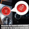 Subaru Engine Start Stop Push Button Cover Trim Sticker Kit Red (2013–2022)