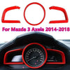 Mazda 3 Axela 3Pcs Red Dash Panel Frame Cover Trim (2014–2018)