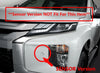 Mitsubishi L200 Triton Black Fog Light Cover (2019-2020)