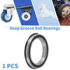 35x47x7mm Deep Groove Ball Bearings Silver Tone Black