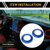 Jeep Wrangler JK (2007-2014) Blue A Pillar Speaker Ring Cover Trim