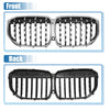 BMW X5 Silver Tone Front Hood Bumper Grille Grill