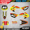Honda CRF 100 (2004-2010) FLOW Style Stickers Custom Graphics Full Kit