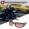 Cycling Sunglasses 1 Pc Motorcycle Riding Goggles Brown Lens Brown Frame