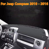 Jeep Compass Leather Dashboard Cover Mat Black (2010–2016)