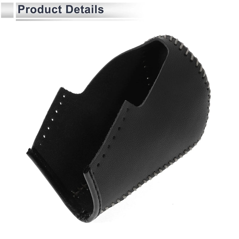 BMW 3 Series Black Grey Faux Leather Gear Shift Knob Cover (2004-2012)