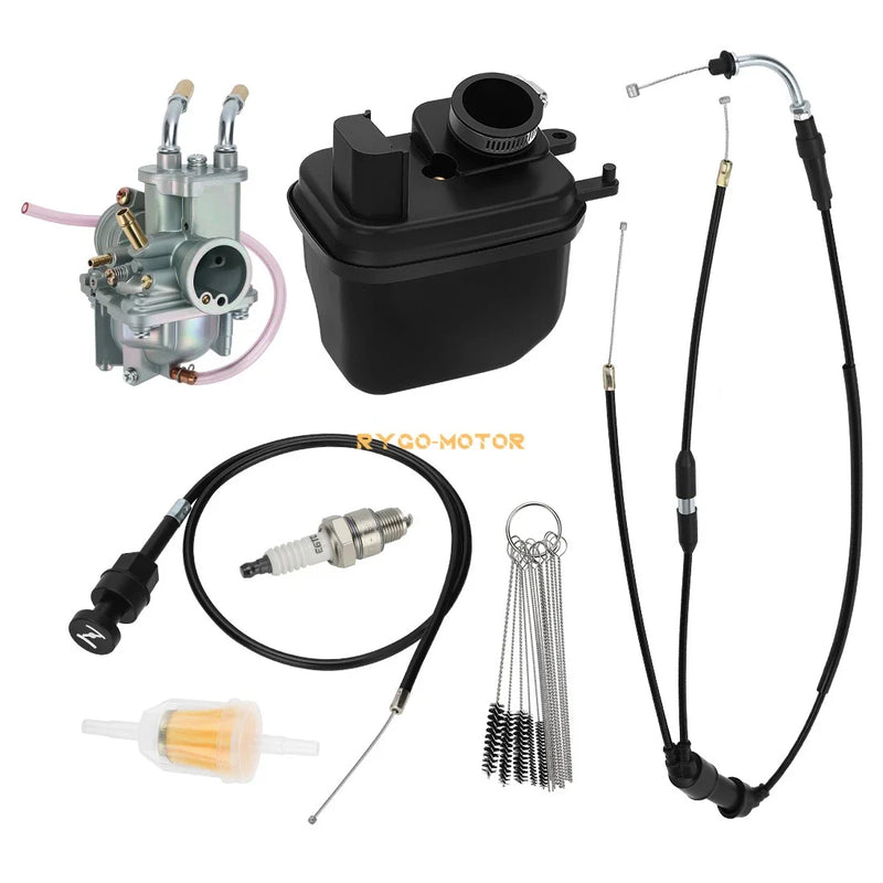 Yamaha PW50 Carburetor & Air Filter Box Throttle Choke Cable (2008–2024)