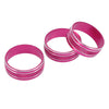 Jeep Dodge 3 x Air Conditioner Switch Knob Cover Ring Pink Silver Tone