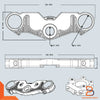 Honda Monkey Z125 CNC Aluminium Complete Triple Trees Set (All Gen)