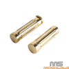 Harley Honda Suzuki Kawasaki Chopper Cafe Racer - Brass 1'' Hand Grips