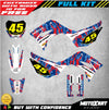 Honda CRF110 (2019-2021) HAWK STYLE Stickers Custom Graphics Full Kit