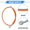 Motorcycle Hydraulic Brake Hose Line Pipeline / 80cm 31.5in 10mm / Orange
