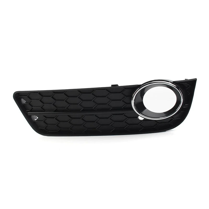 Audi A5 Left Front Bumper Fog Light Grille Cover w/ Chrome Ring (2008-2011)