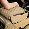 Car Beige Center Console Armrest Box Cover