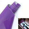 50x12 Car Purple Carbon Fiber Vinyl Wrap Sticker Interior Panel