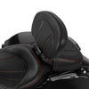 Harley Touring Road King Glide Black Front Rider Backrest (2009-2023)