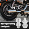 Kawasaki Pair M10x1.5 Silver Tone Swing Arm Spools Sliders