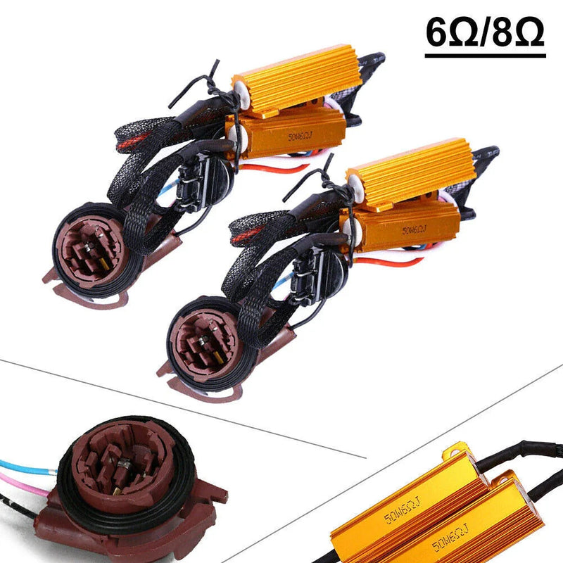 Car 3157 LED Front Turn Signal Load Resistor Adapter (No Hyper Flash)