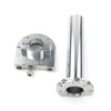 Universal Motorcycle 7/8" CNC Turn Twist Throttle Handle Bar Tube Silver