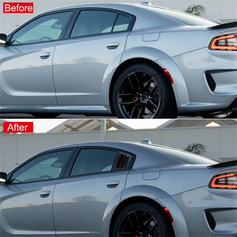 Dodge Charger Car Window Blinds Quarter Louver Covers (2011-2021)