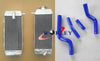 Yamaha YZF250 YZ250F Aluminum Radiator & Red Silicone Hose (2007-2009)