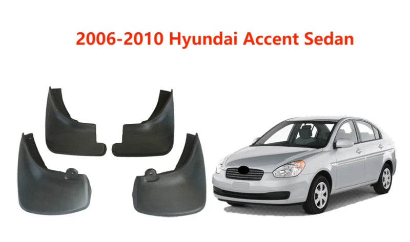 2006-2010 Hyundai Accent Sedan 4DR Mud Flaps (2006-2010)