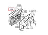 L200 Triton 4 Dr Front Outer Weatherstrip (2015-2022)