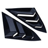 Honda Civic Glossy Black Quarter Window Louver Cover Trim (2016-2021)