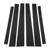 Mitsubishi Pajero (2009-2015) Black 6 Pcs Door Pillar Window Trim