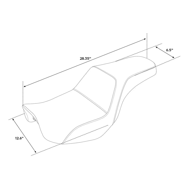 Harley Low Rider, Wide Glide Gel Seat (2006-2017)