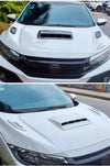 Car Glossy Black Air Flow Intake Hood Scoop Vent Cover (No Year Specified)