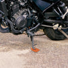 Motorcycle 2 x Kickstand Support Plate Pad Side Stand Extension Pad Orange