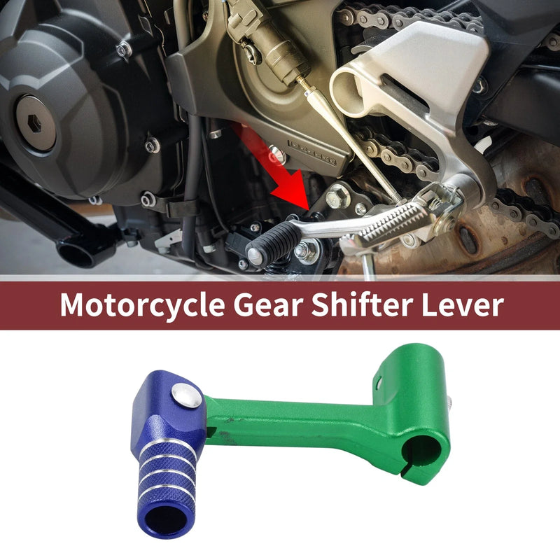 Bosuer Cheetah Green Blue Folding Gear Shifter Lever