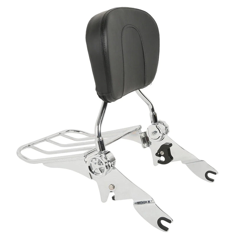 Harley Touring Electra Glide Backrest Sissy Bar Luggage Rack (2009-2025)