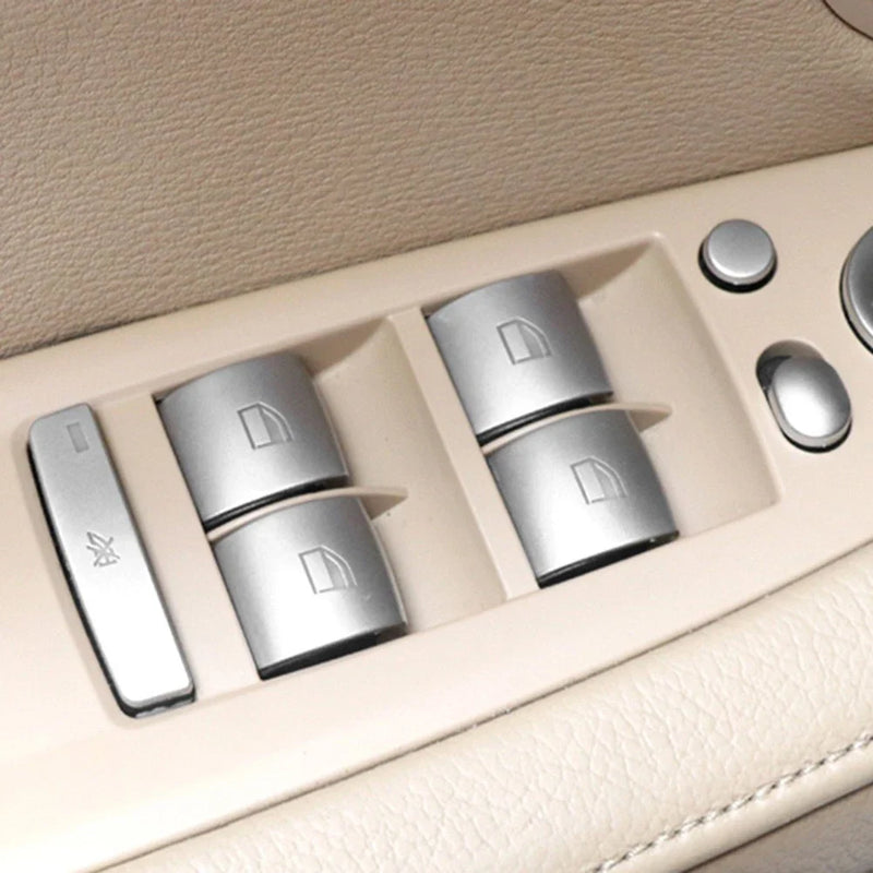 BMW 3 X6 E70 E71 E84 E90 Silver Switch Button Cover Trim
