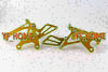 Kawasaki Ninja ZX6R (2005-2008) - Gold Rearset Footrest Pegs