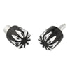 BMW RnineT 2 x Black White Front Wheel Axle Nut Cap Covers (2017-2022)