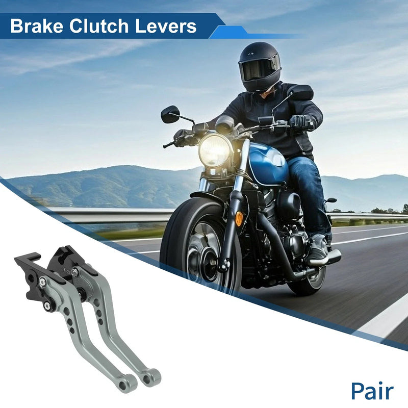 Kawasaki Ninja 300 / Z300 Titanium Tone Adjustable Short Brake Clutch Levers